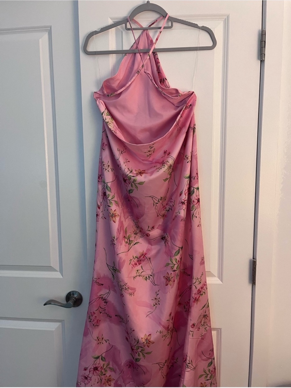 Peppermayo Pink Floral Halter Maxi Dress - Picture 2 of 4